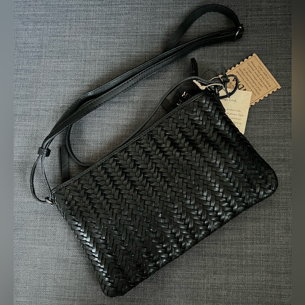 NWT LEATHER CROSSBODY SHOULDER BAG PURSE HANDMADE IN INDIA